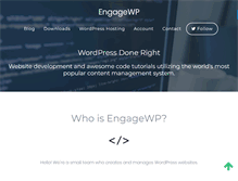 Tablet Screenshot of engagewp.com